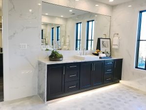 Gray Bathroom with White Fantasy