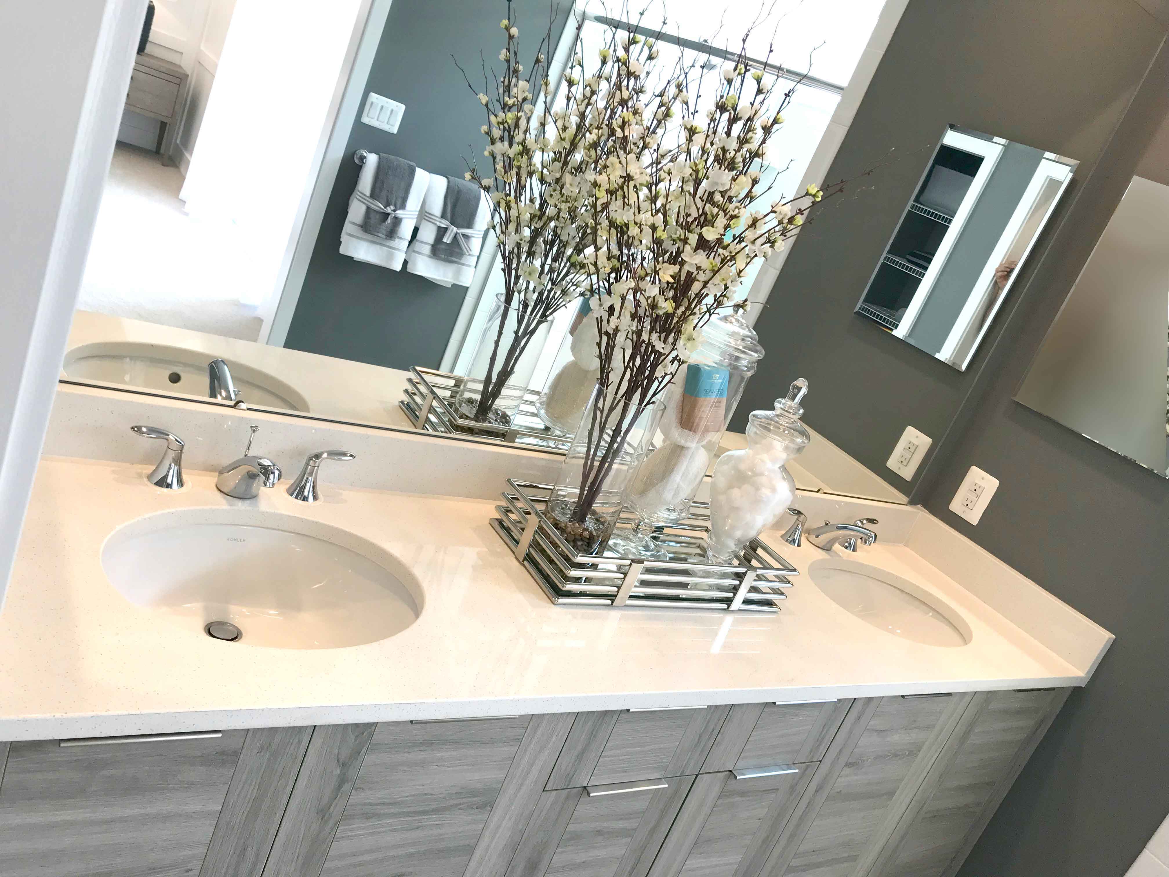 White Bathroom Vanity Granite Countertops Quartz Countertops. Best