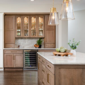 Taj Mahal quartzite kitchen countertop installed by Sky Marble and Granite, Sterling VA