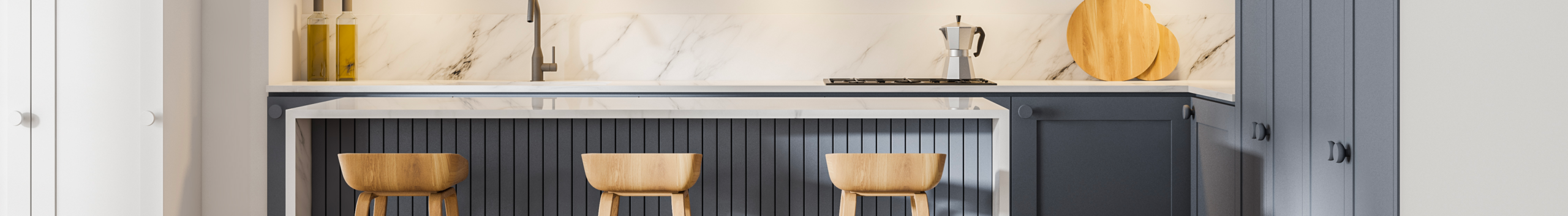 Marble countertop colors selection at Sky Marble & Granite showroom, Sterling, VA
