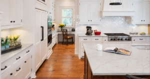 Quartz vs quartzite countertops comparison in a modern kitchen
